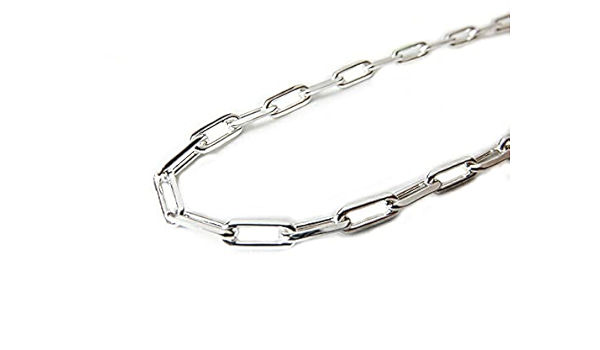 Amazon | 長あずきチェーン 5mm 55cm ネックレス シルバー925チェーン